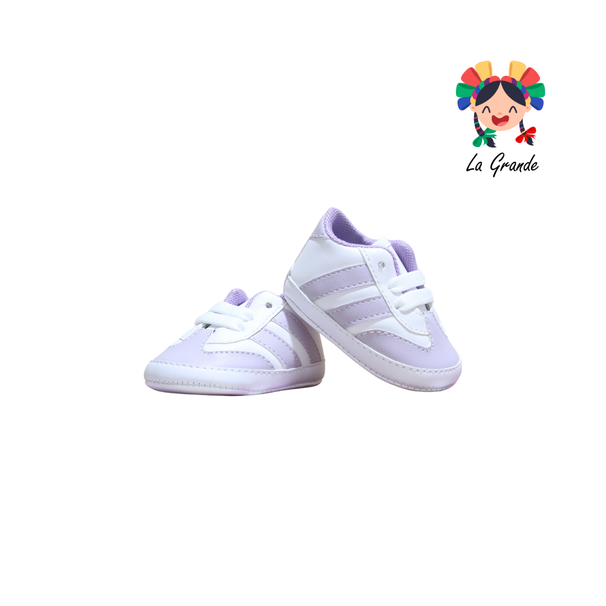 700 PEKE KIDS Blanco Lila Sintético Tenis Casual para Bebé