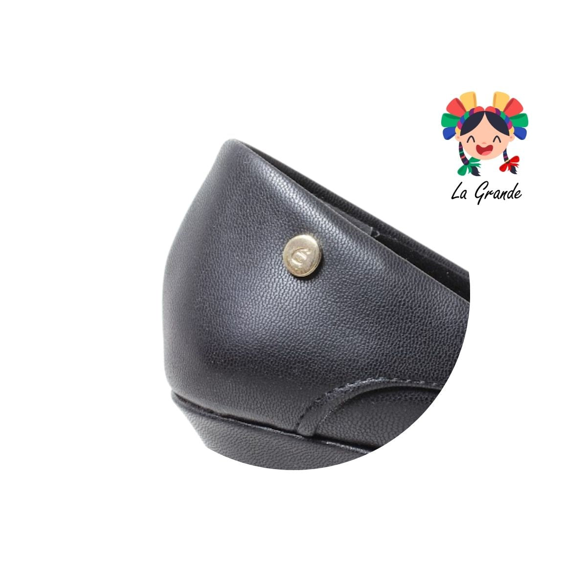 2414 ETNIA Negro Cabra Zapatilla de Vestir para Dama