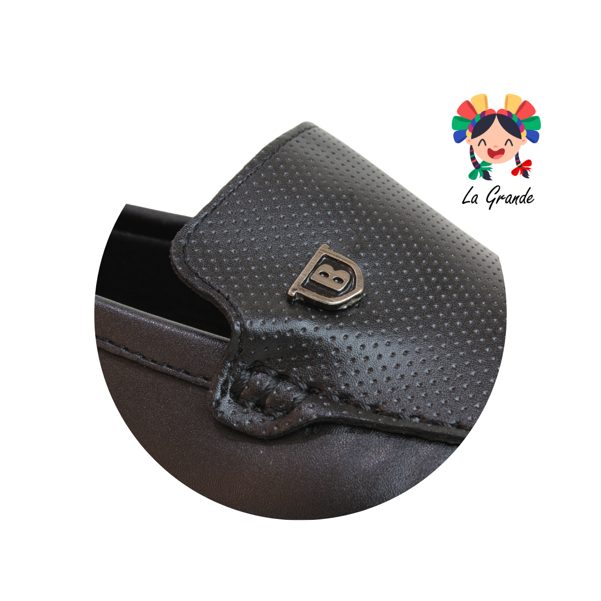 106 BOGA Negro Sint Zapato Casual para Caballero