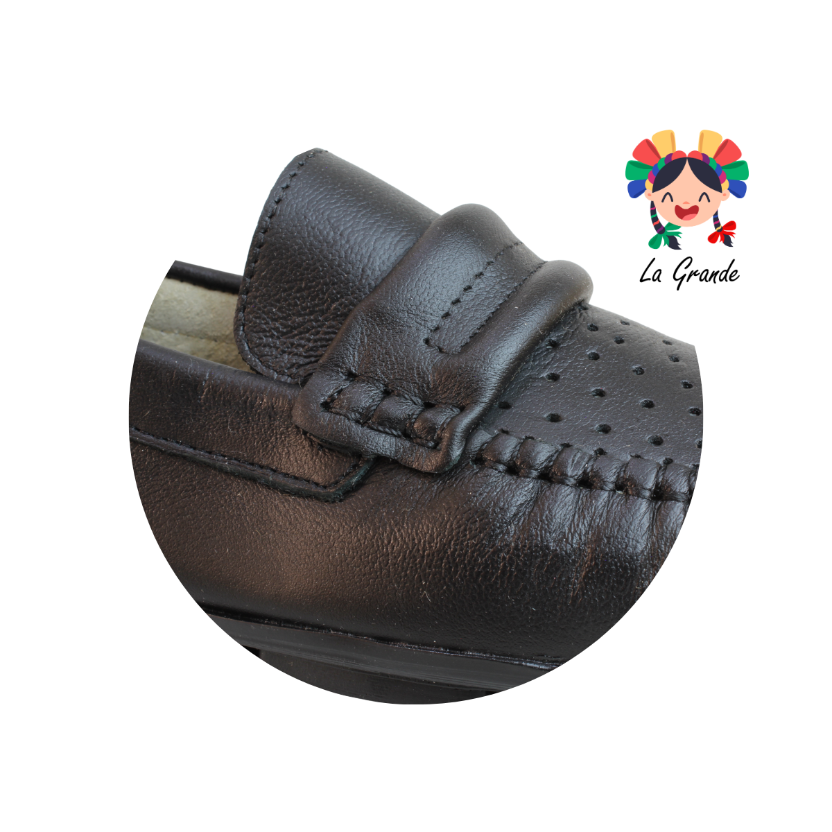 105 MIGUEL BECERRA Negro Piel Zapato Mocasín para Caballero