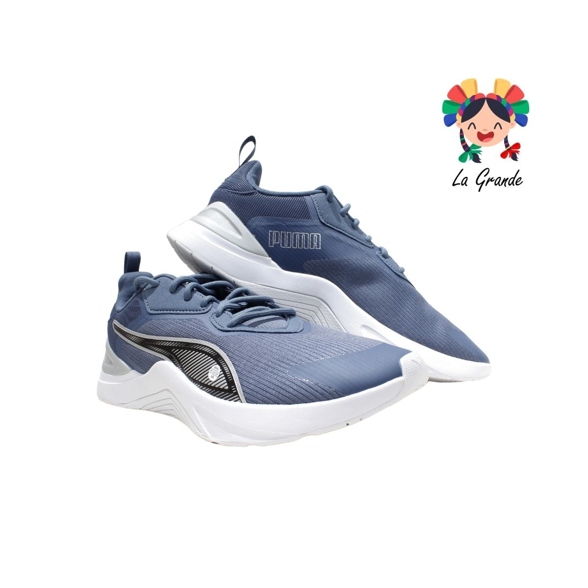INFUSION PUMA Bco Azul Gris Tenis Original Importado para Caballero