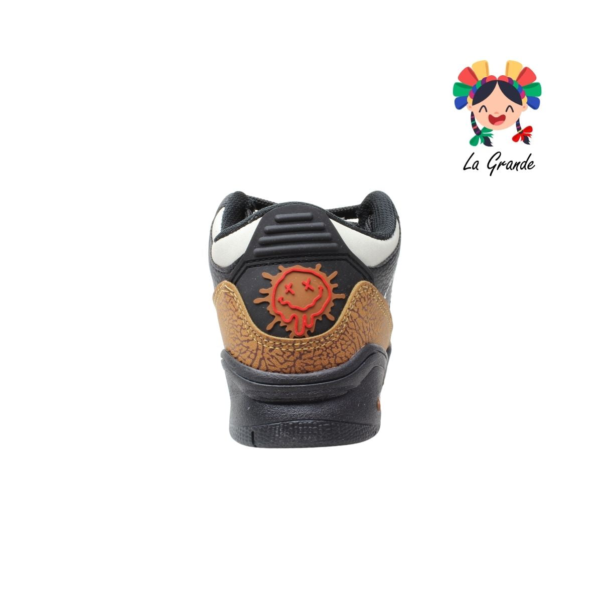 250 WALKQUIR Negro Café Tenis Casual para Niño, Niño, Joven y Dama