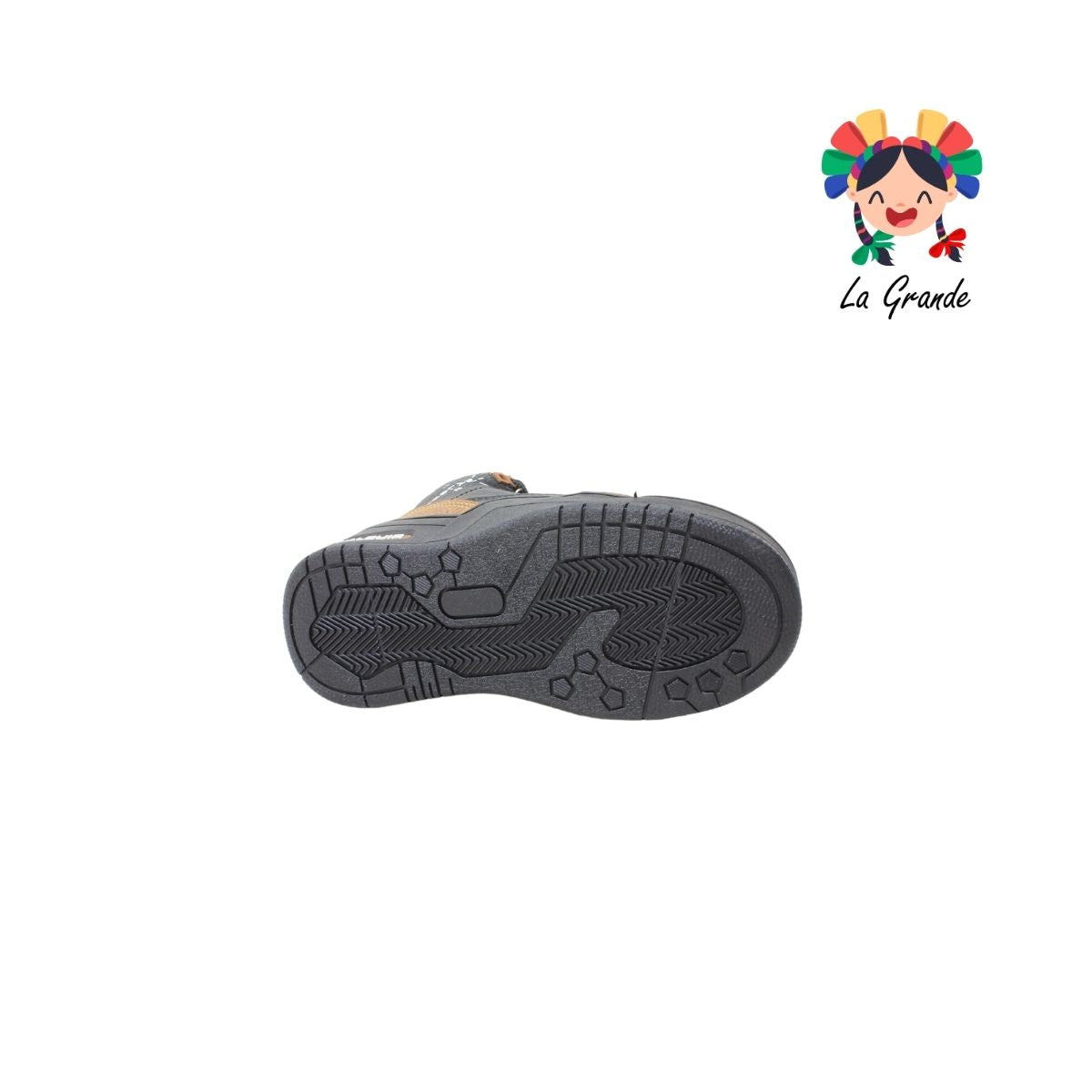 250 WALKQUIR Negro Café Sintético Tenis Urban para Niño