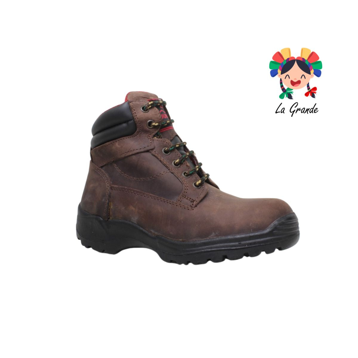 2600 TOPEKO Café Crazzy Piel Bota Industrial Casco de Acero para Caballero