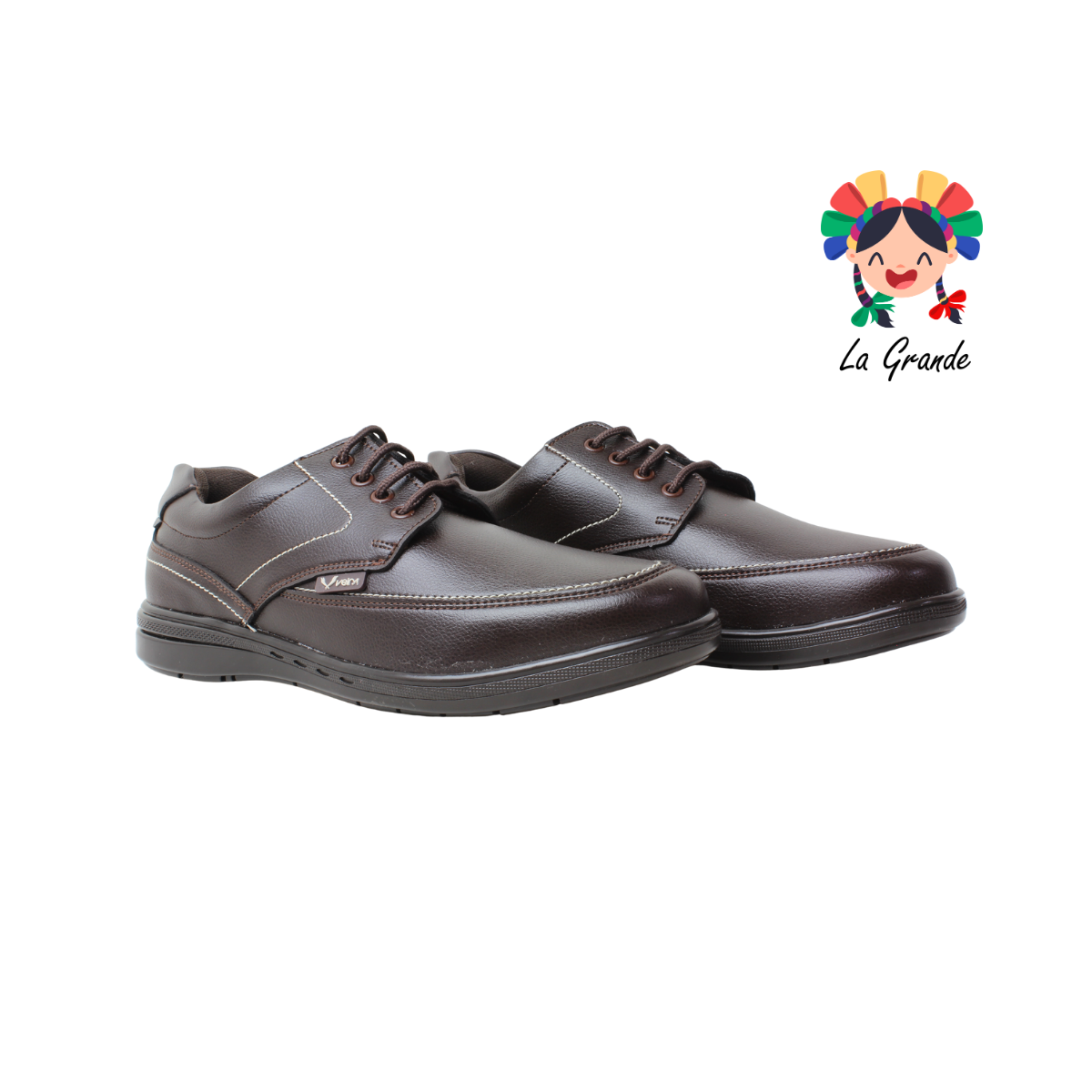 2600 VELRA Café Piel Zapato Casual para Caballero