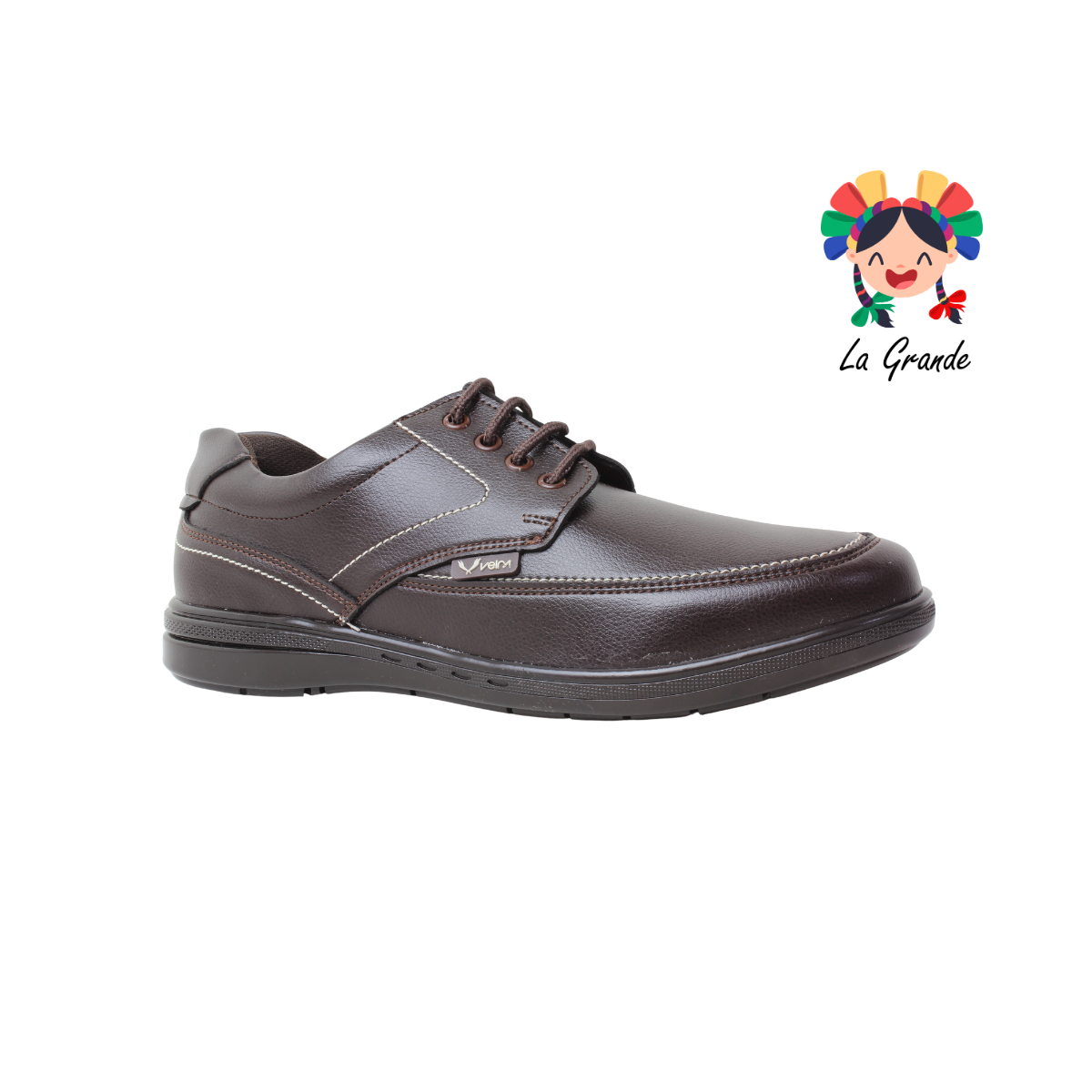 2600 VELRA Café Piel Zapato Casual para Caballero