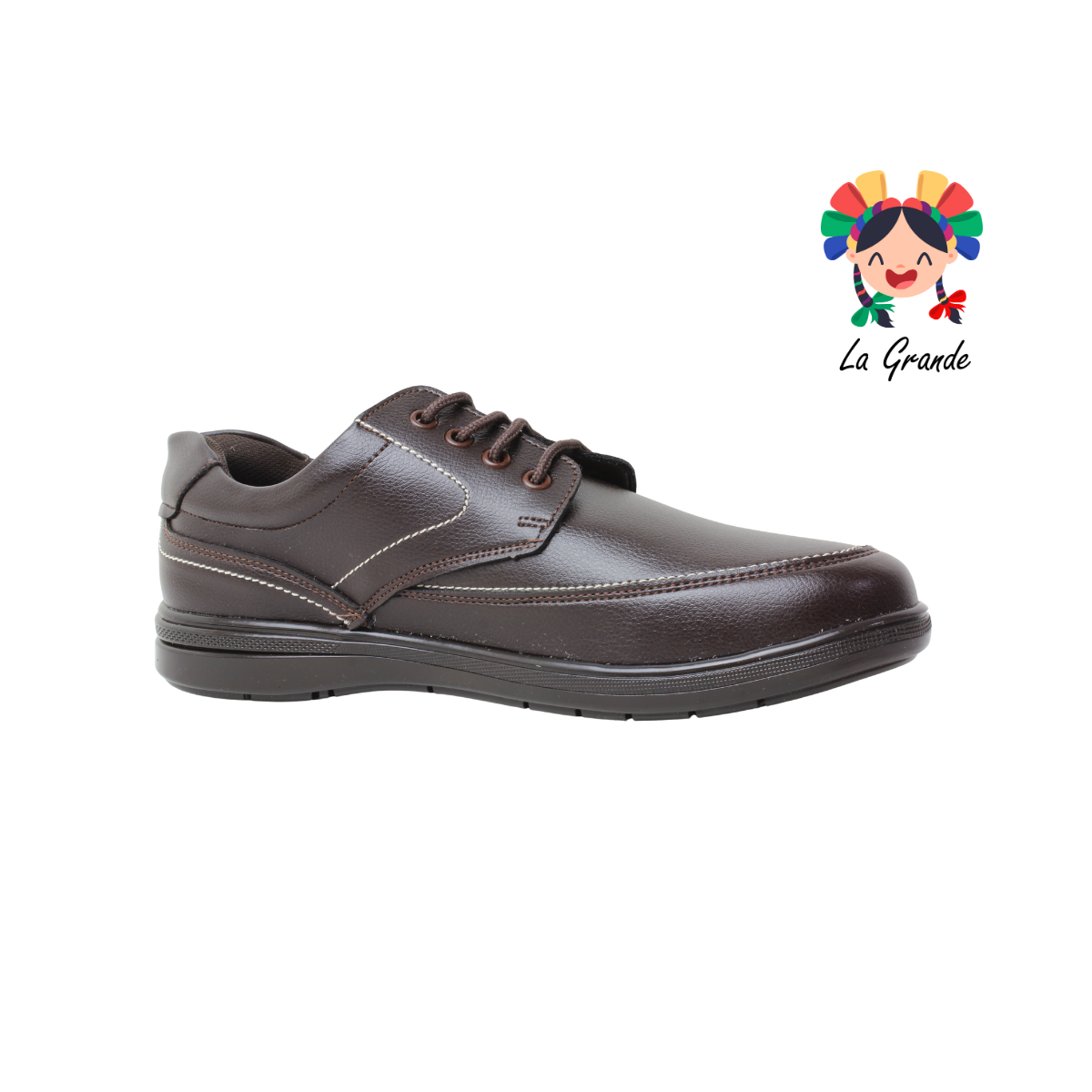 2600 VELRA Café Piel Zapato Casual para Caballero