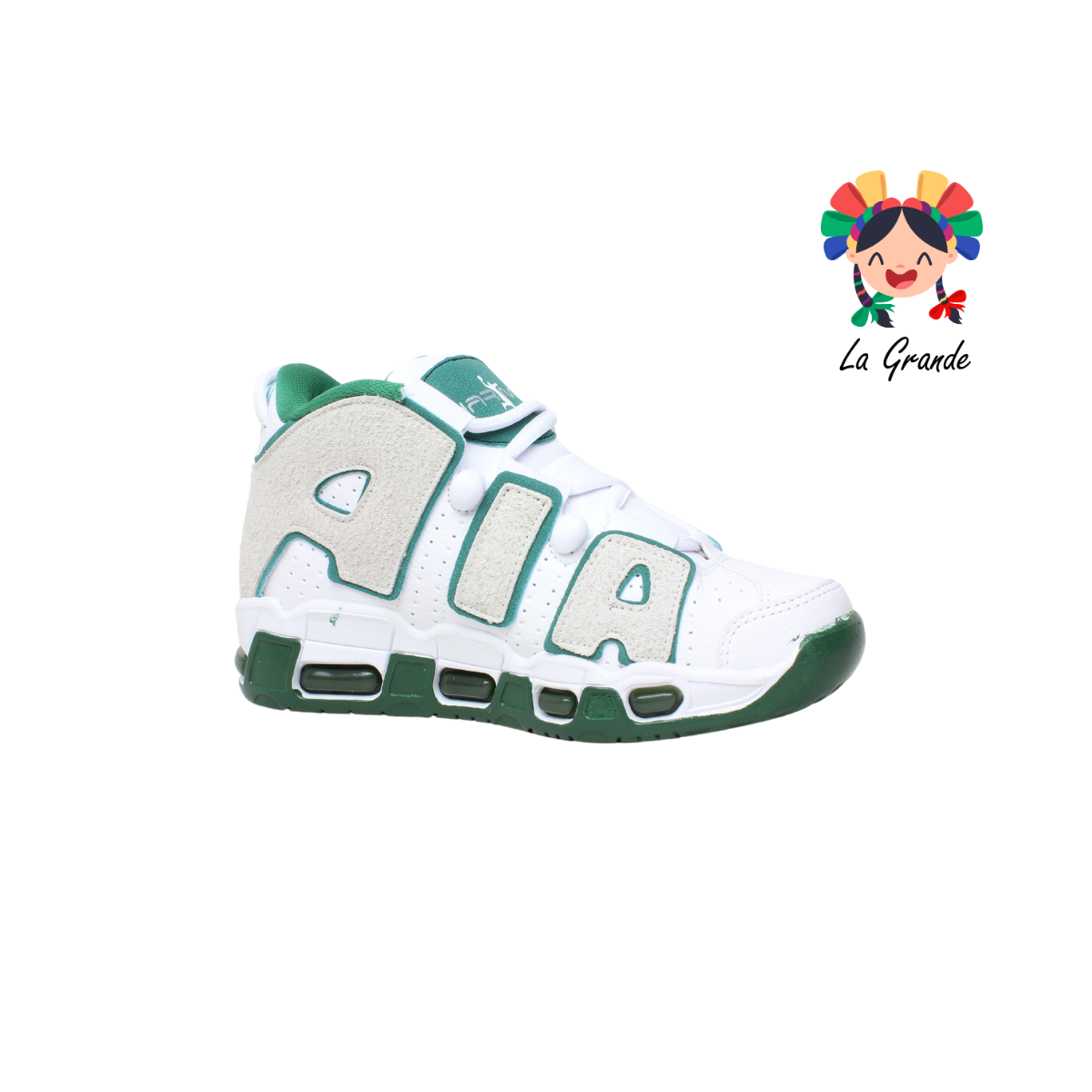 1018 HARMAN Bco Vde Vde Tenis Casual para Dama, Joven y Caballero