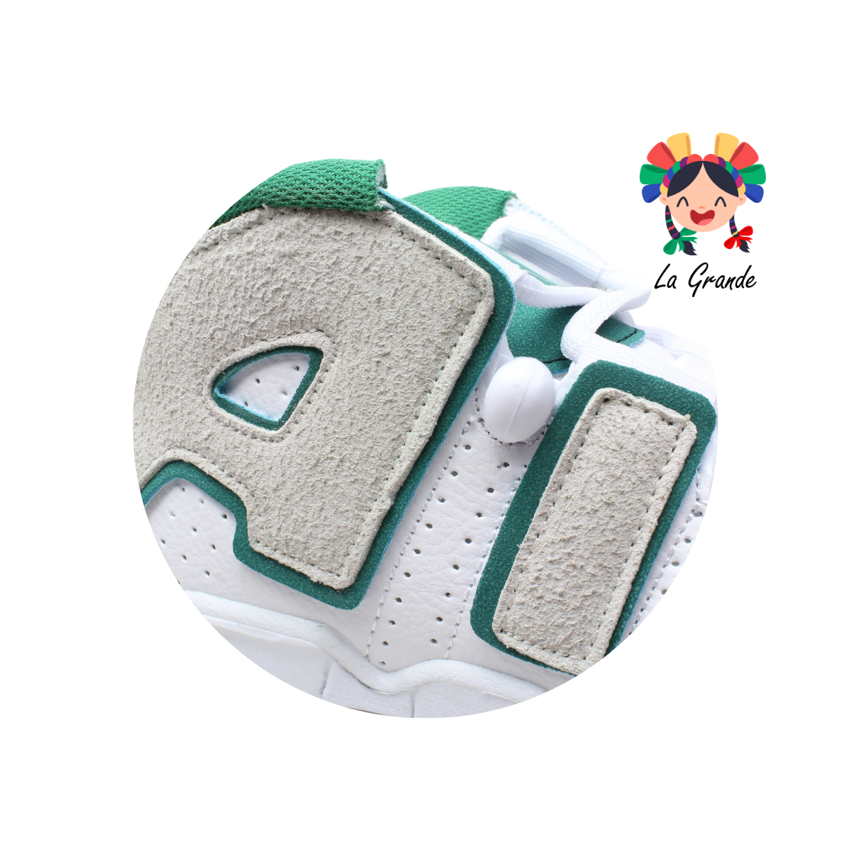 1018 HARMAN Bco Vde Vde Tenis Casual para Dama, Joven y Caballero