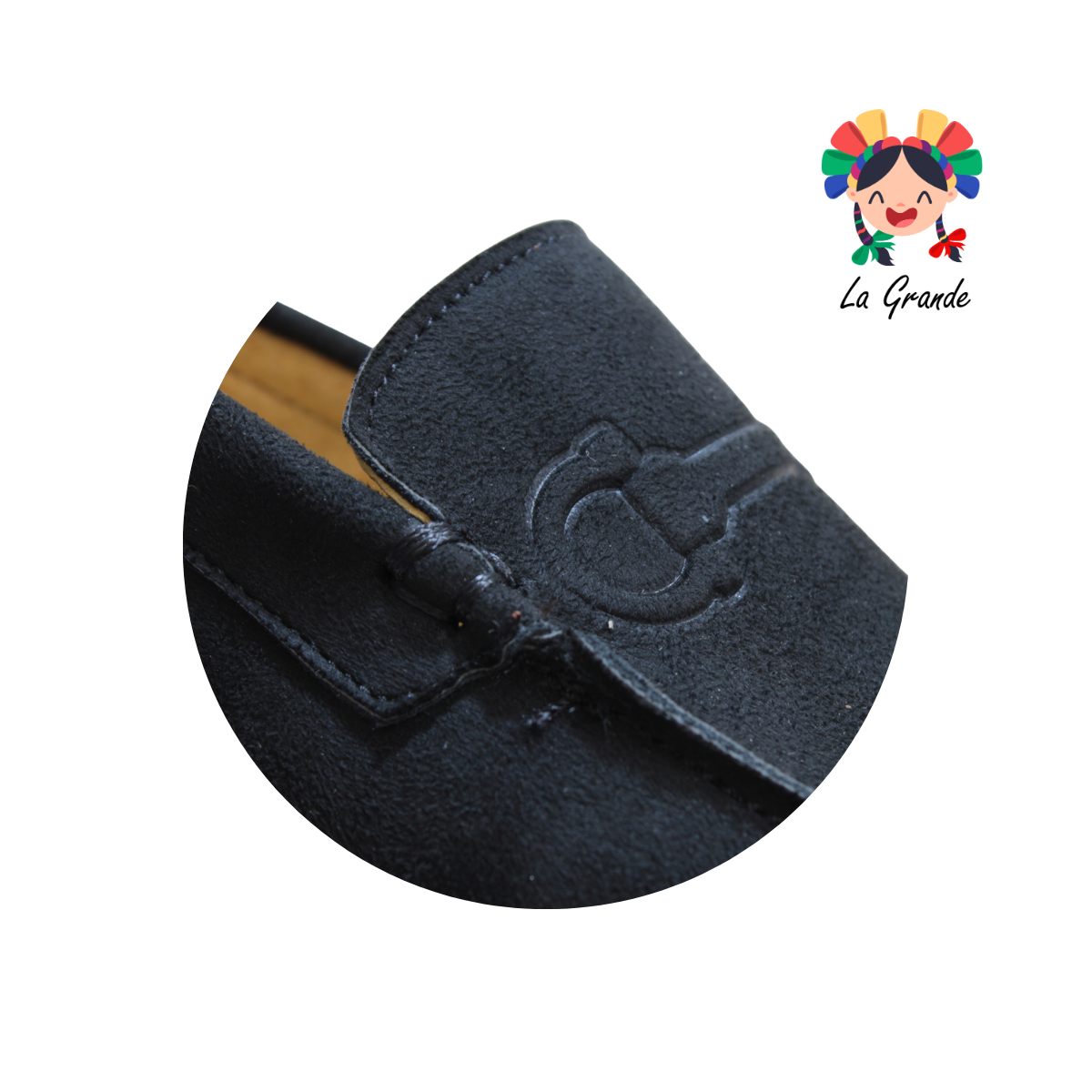 105 HURT Negro Zapato Mocasín Casual para Caballero