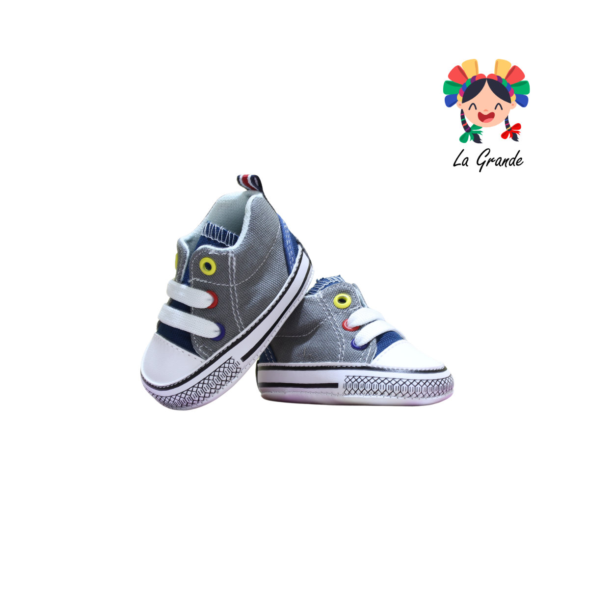 600 PEKE KIDS Gris Sintético Tenis Casual para Bebé