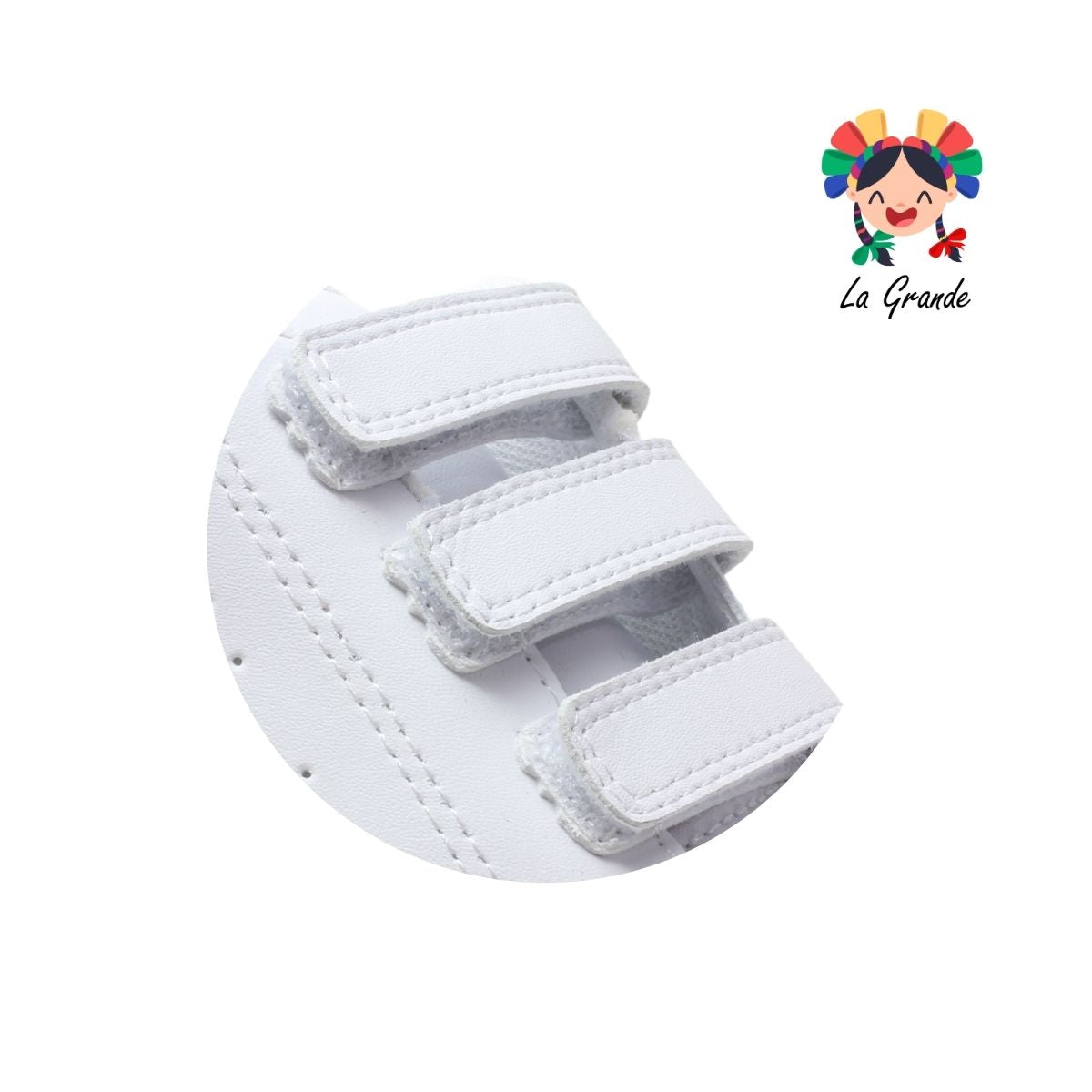 28010 PEKE KIDS Blanco Sint Tenis Escolar para Niña, Niño, Dama y Joven