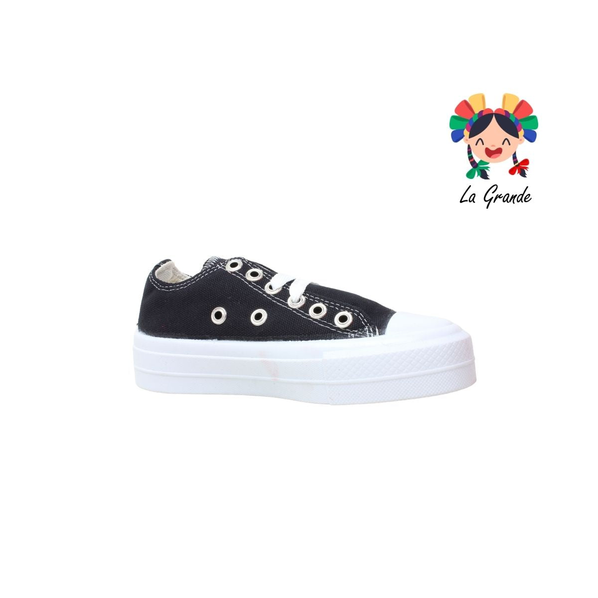 28080 CHISTORIN Negro Textil Sint Tenis Casual para Dama