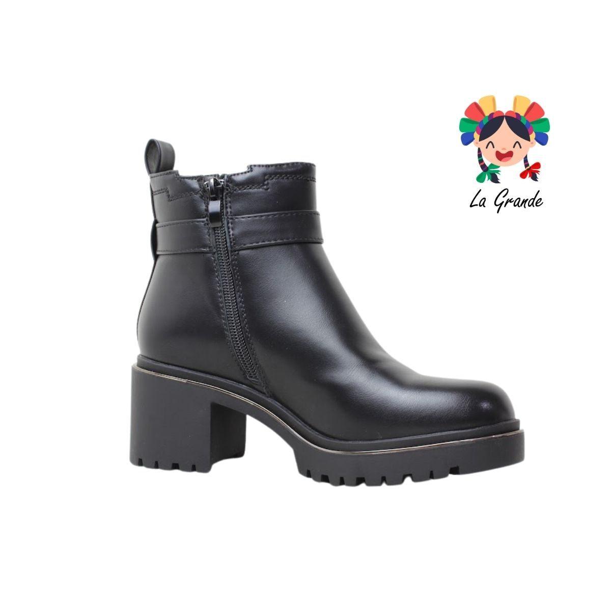 2811 WILDCAT Negro Napa Bota Casual para Dama
