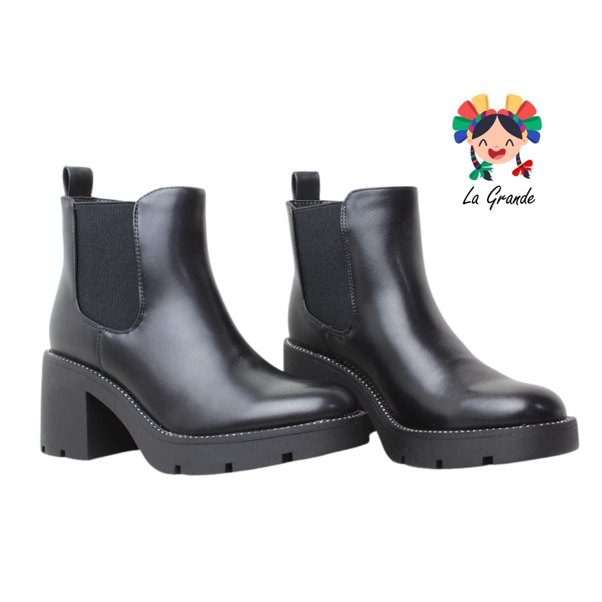 2813 WILDCAT Negro Napa Bota Casual para Dama