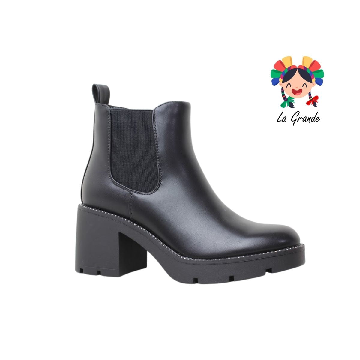 2813 WILDCAT Negro Napa Bota Casual para Dama