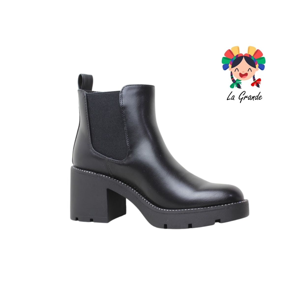 2813 WILDCAT Negro Napa Bota Casual para Dama
