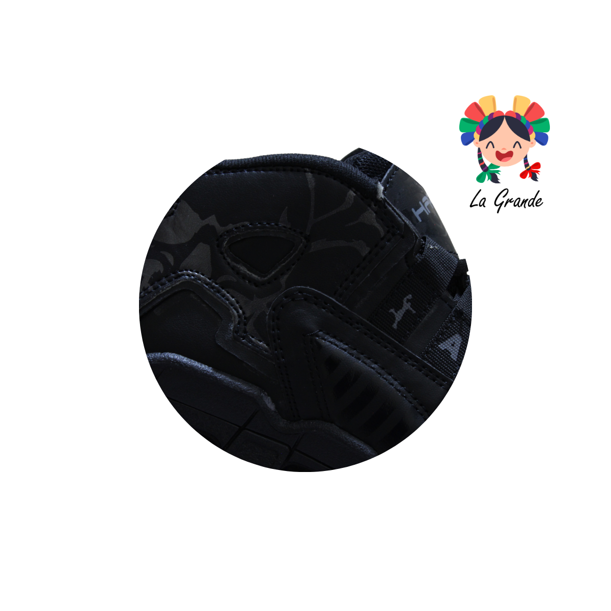 1019 HARMAN Negro Negro Tenis Casual para Joven