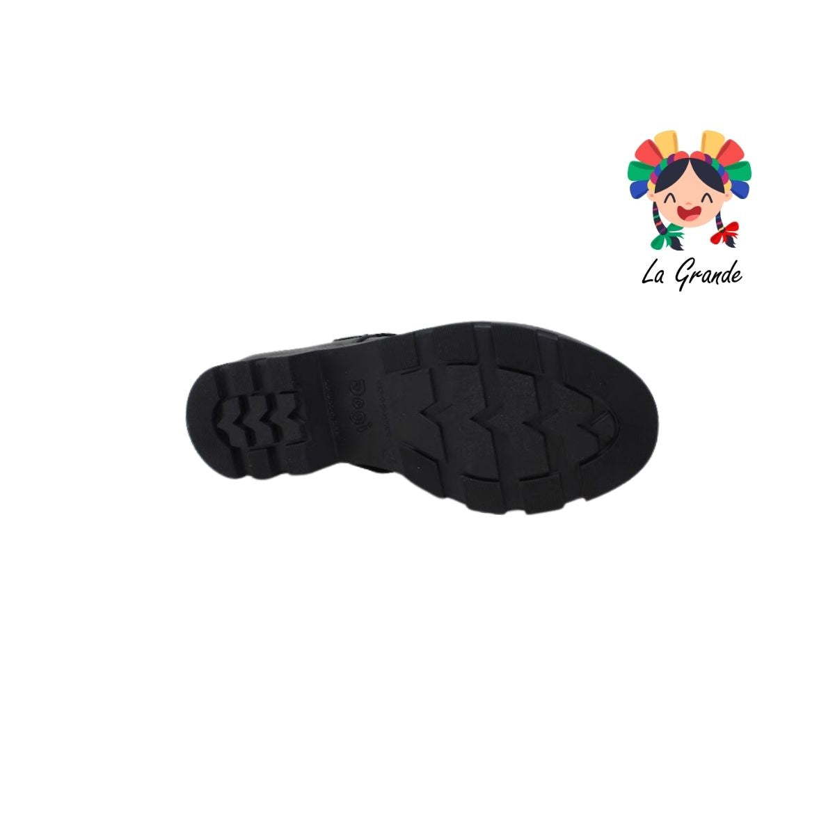 2830 DOGI Negro Piel Zapato Escolar para Dama