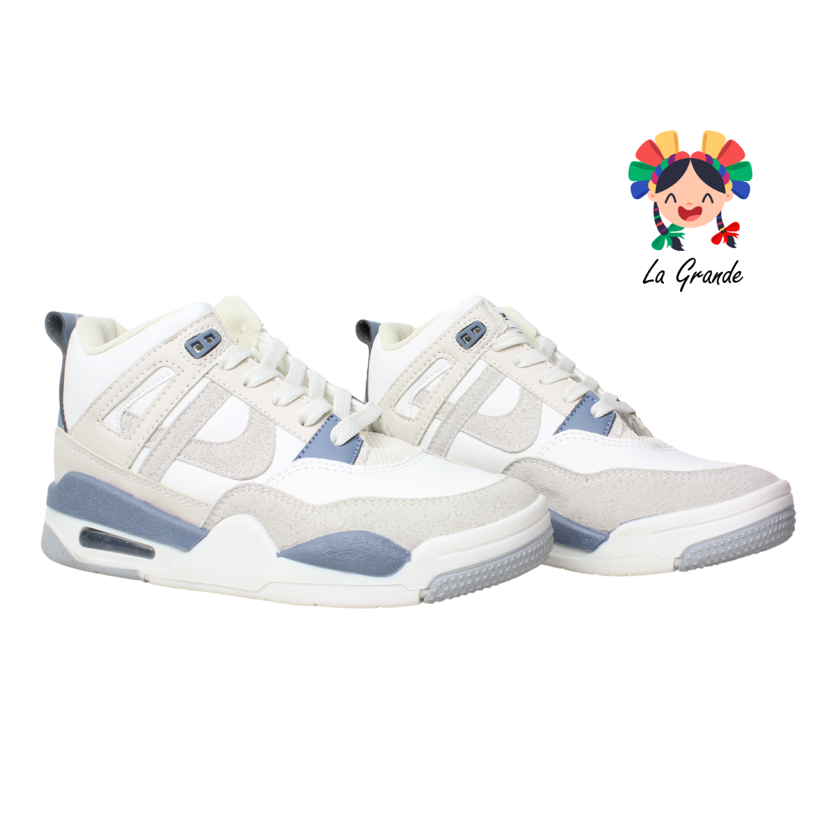 010897 PANAM Ostión Azul Napa Tenis Casual Original para Dama y Joven