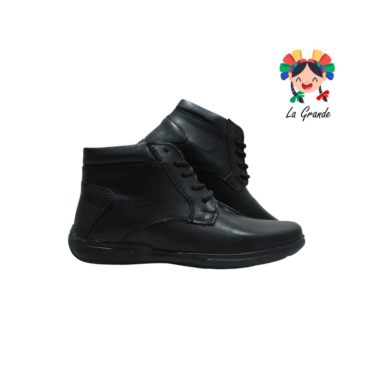 29020 YUYIN Negro Zapato Escolar para Niño