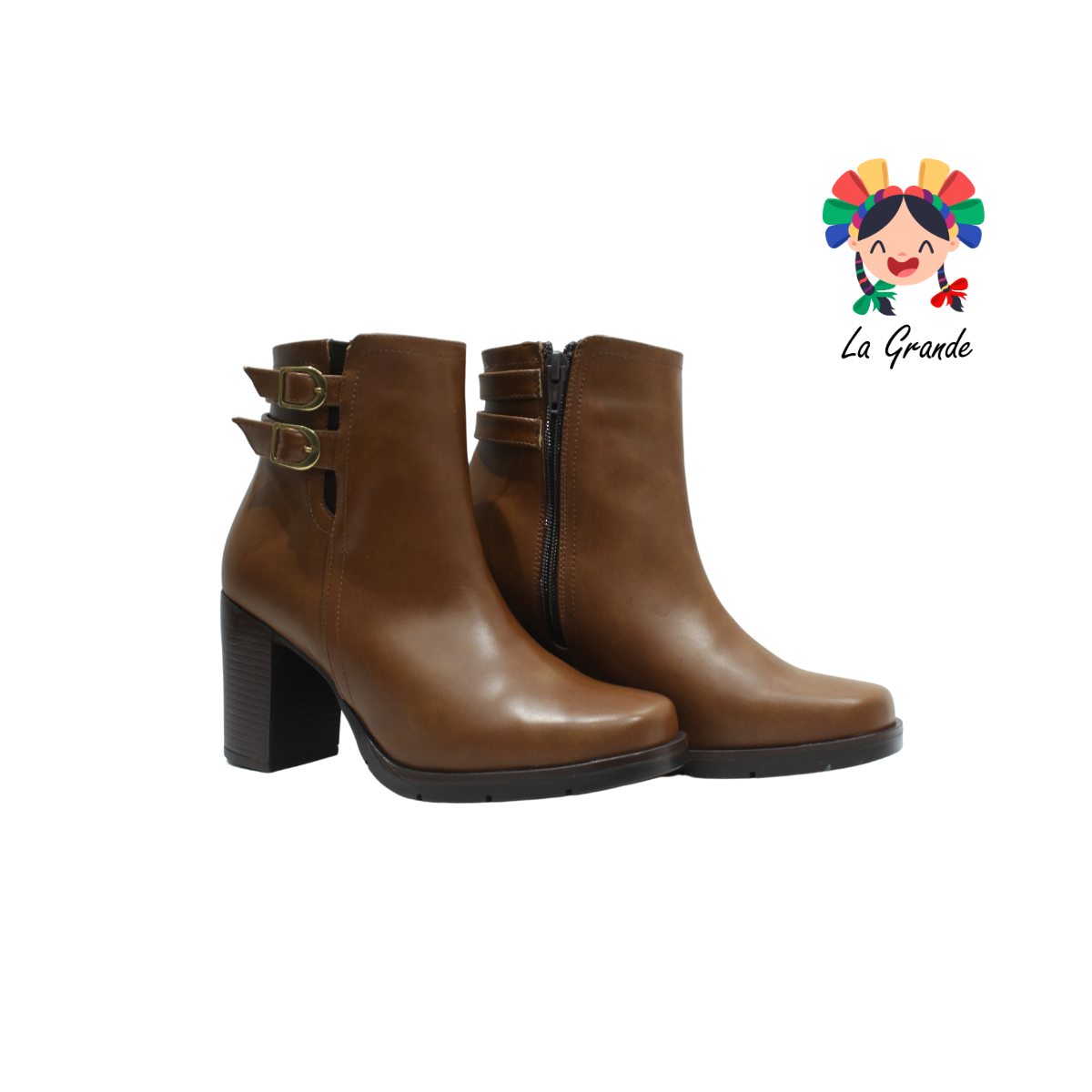 2966 SCANDALO Coñac Sint Bota Casual para Dama