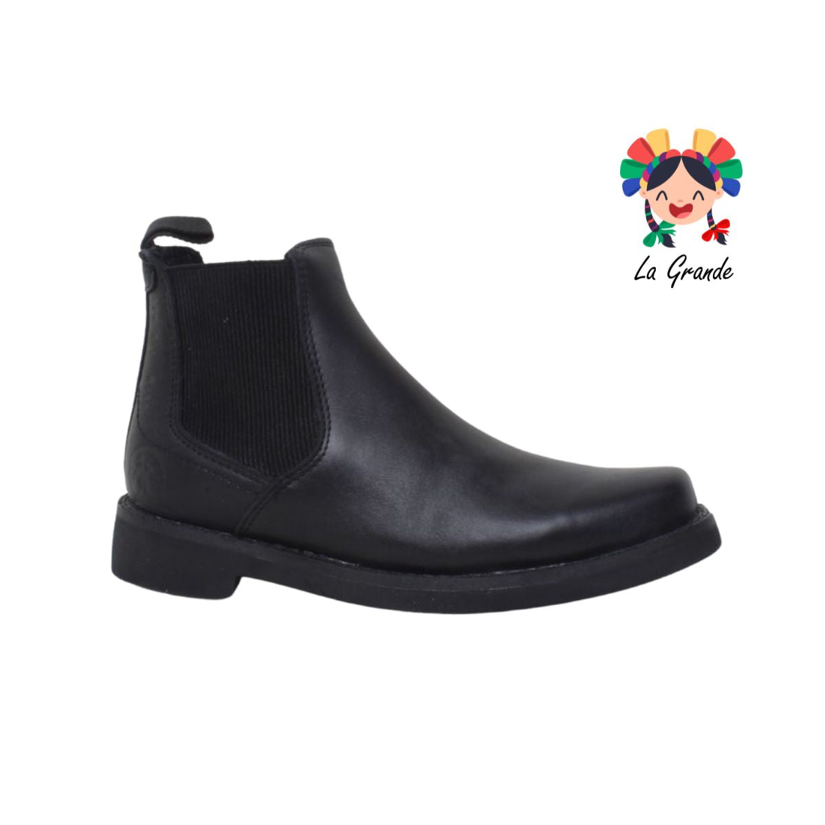 251 NOOKIE TOWN Negro Grasso Piel Bota Casual para Caballero