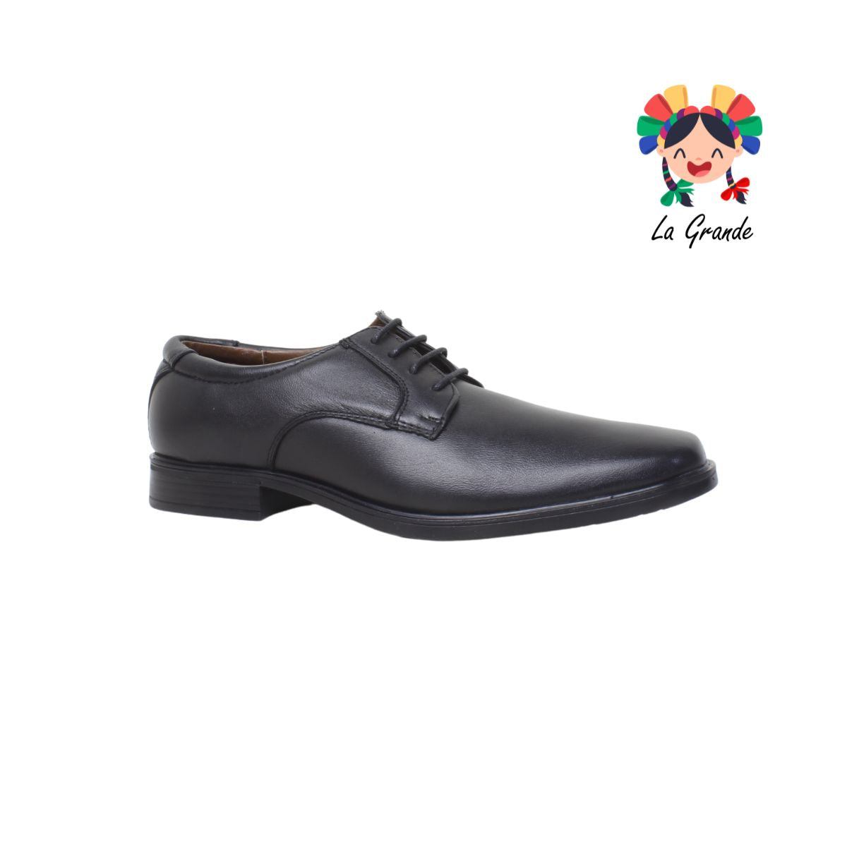 3000 PARRANDAS 3Mil Negro Piel de Borrego Zapato de Vestir para Caballero