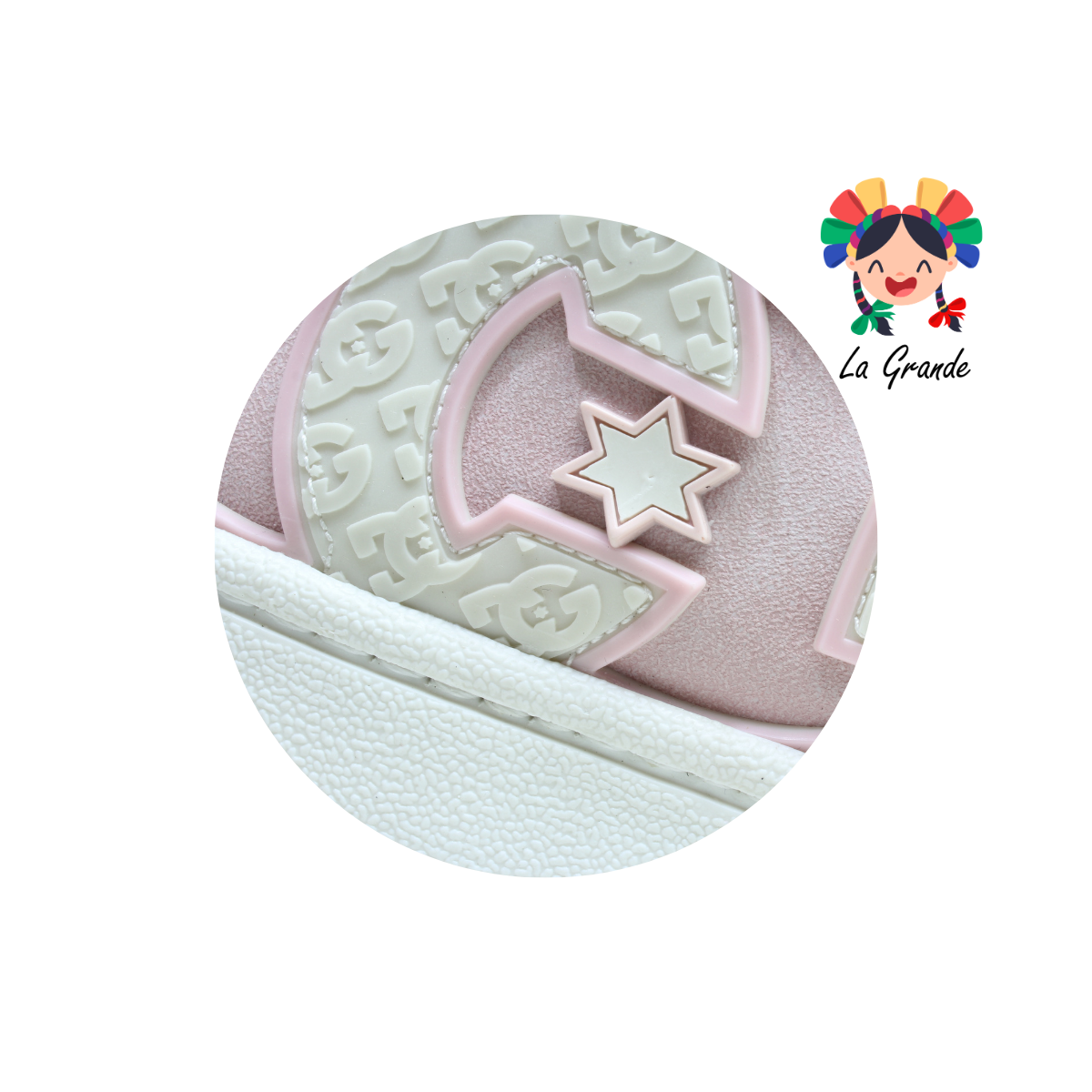 300 WALKQUIR Rosa Latte Tenis Casual para Dama