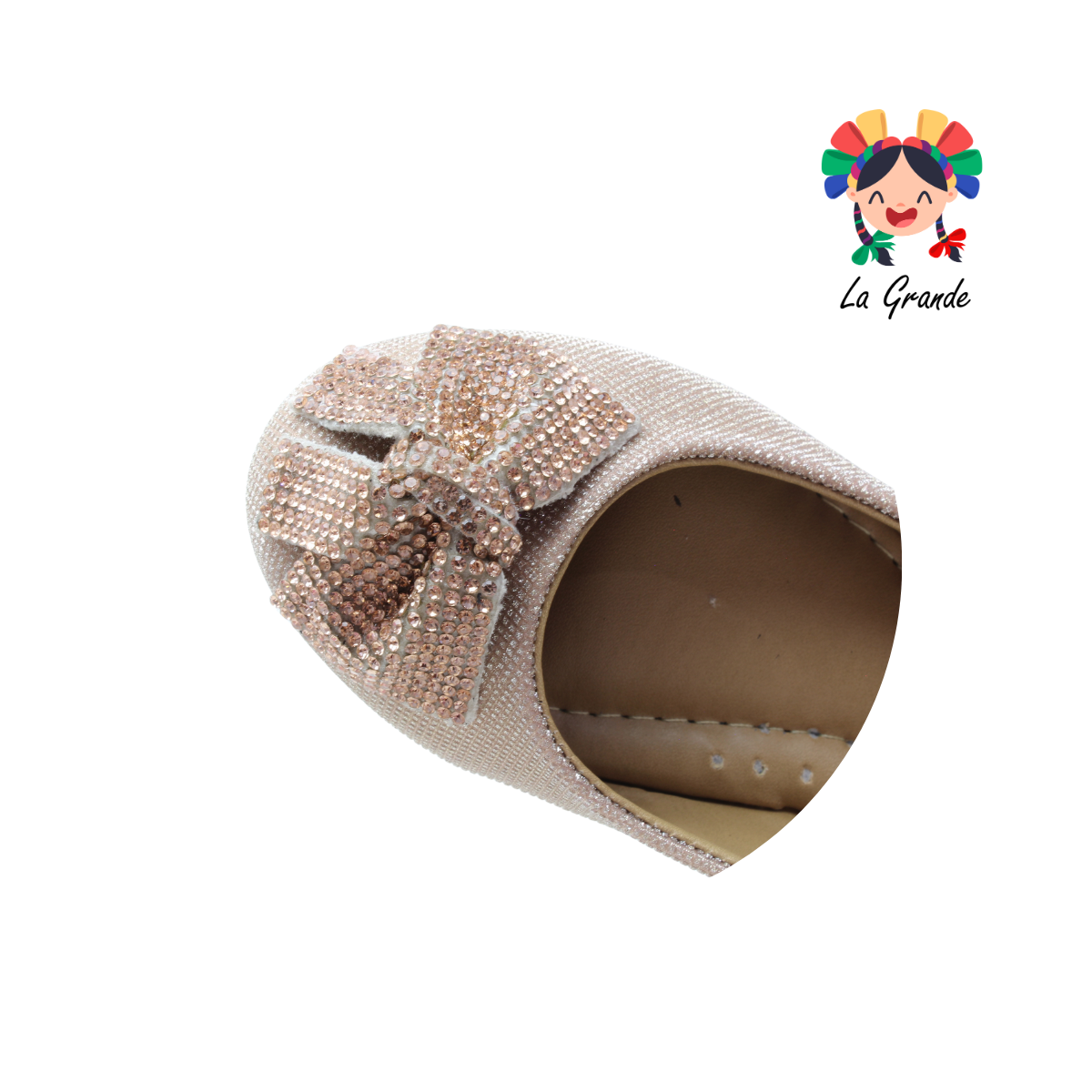 3035 YUL Oro Univ Balerina con Pedrería para Niña