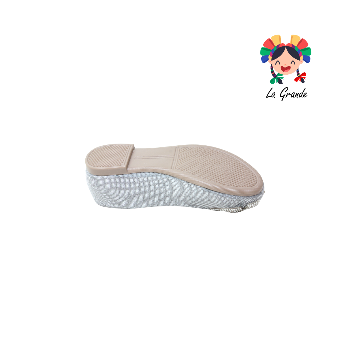 3035 YUL Plata Univ Balerina con Pedrería para Niña