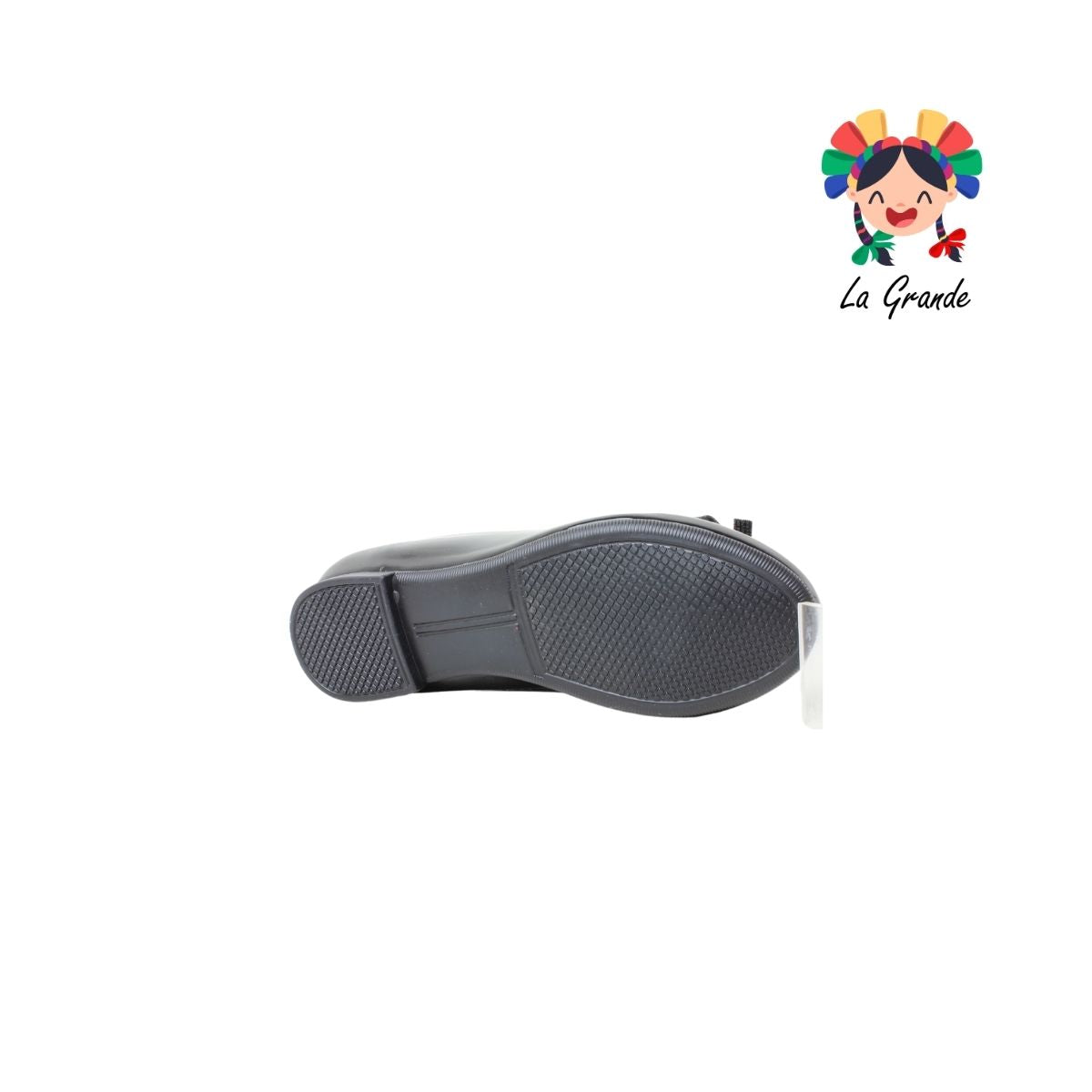 3053 YUL Negro Charol Balerina con Pedrería para Niña