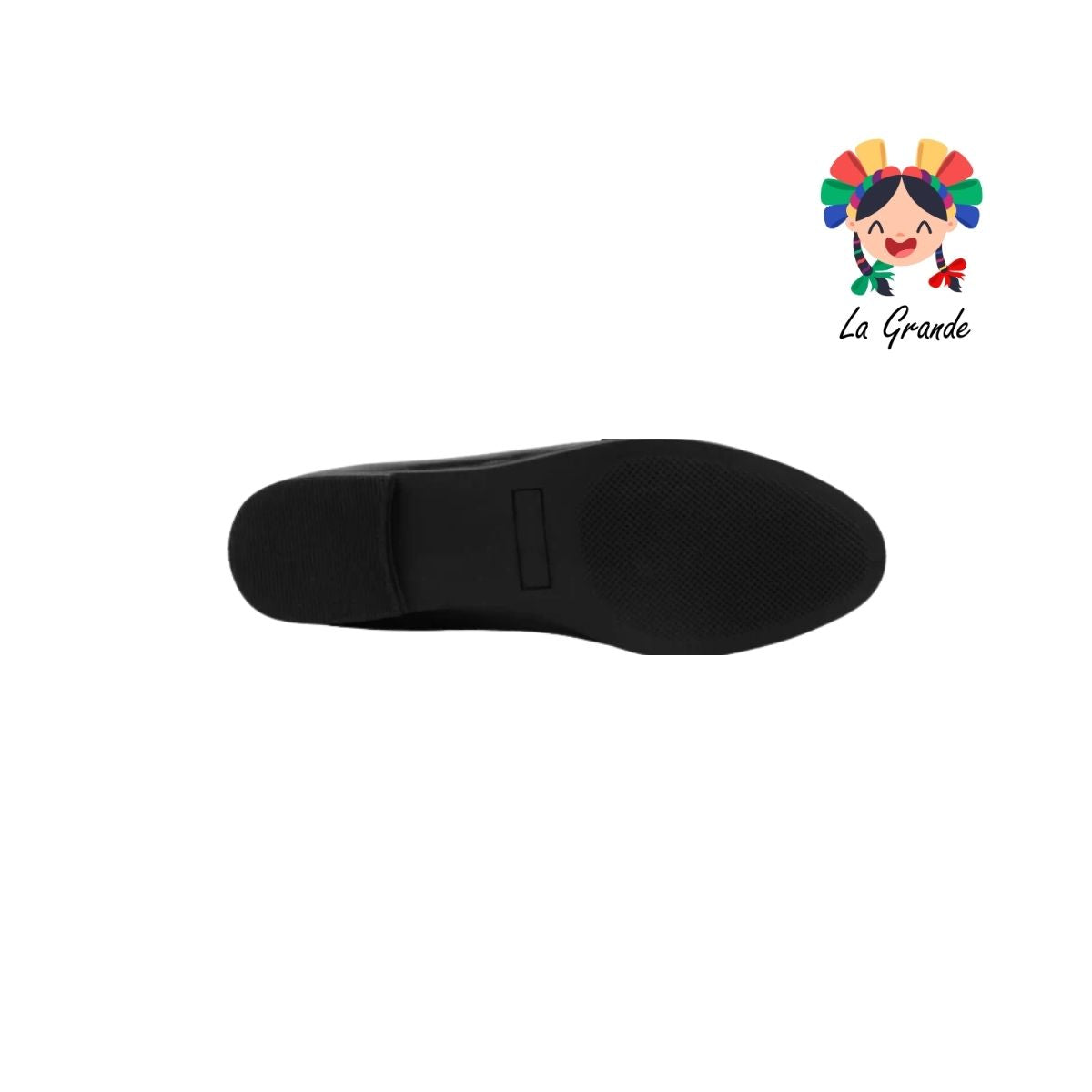 305A PINK Negro Charol Sint Mocasín con Cadena para Dama y Joven