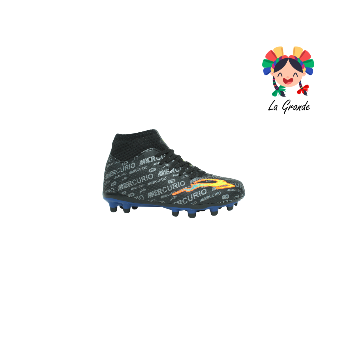3060 UNION Negro Sint tenis de Futbol tachos para Niño