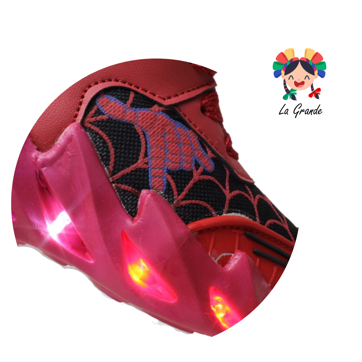 3090 PLAY COLORS Rojo Negro Sint Tenis Casual para Bebé