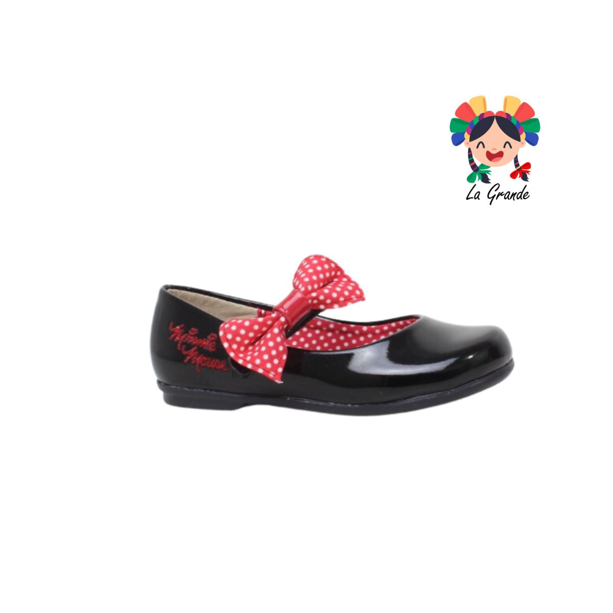 31206 TROPICANA Negro Charol Minnie Balerina para Niña