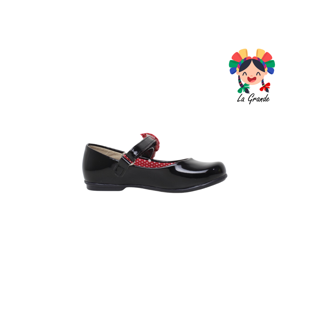 31206 TROPICANA Negro Charol Minnie Balerina para Niña