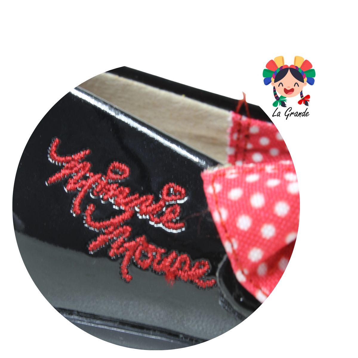 31206 TROPICANA Negro Charol Minnie Balerina para Niña