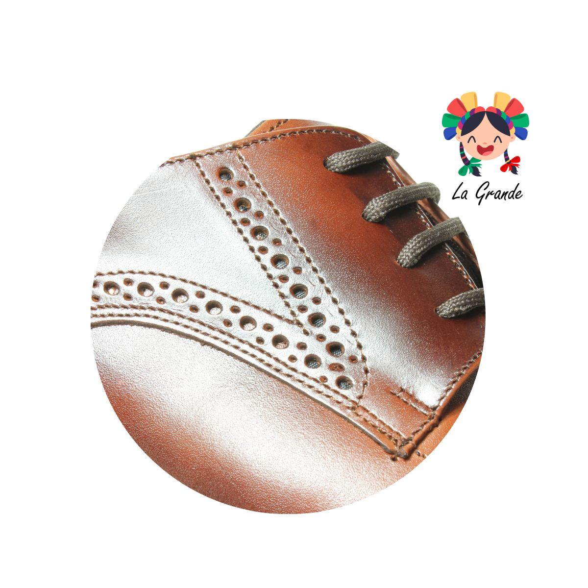 313 GIOVANNI Miel Piel Atanado Zapato de Vestir con Suela de Cuero para Caballero