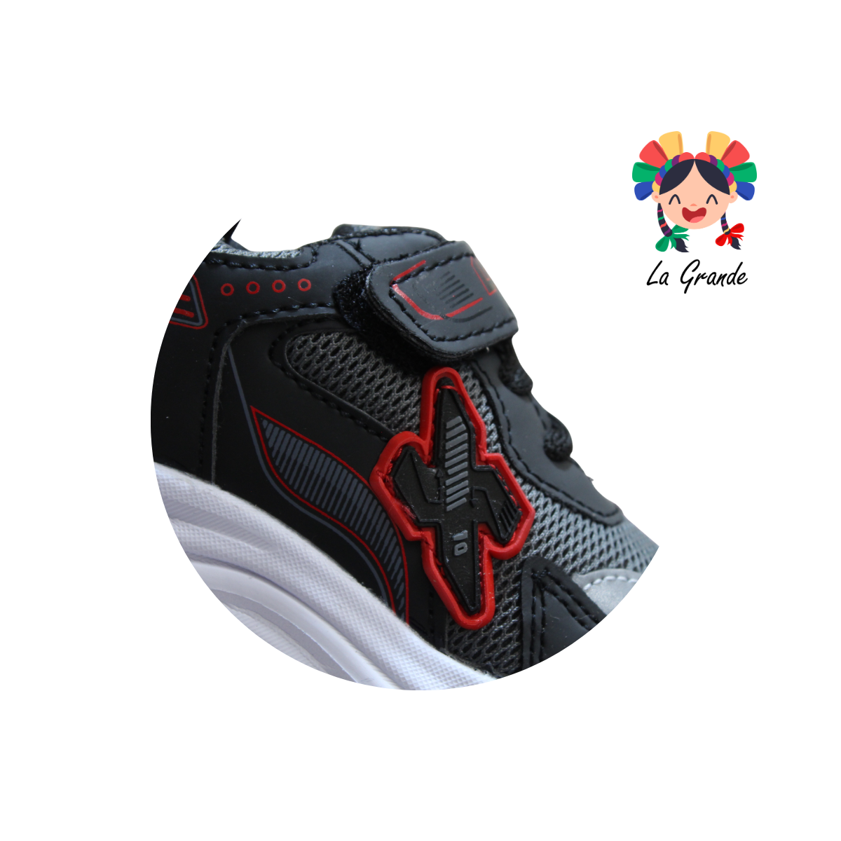 3153 LUX-10 Oxford Rojo Tenis Casual para Bebé