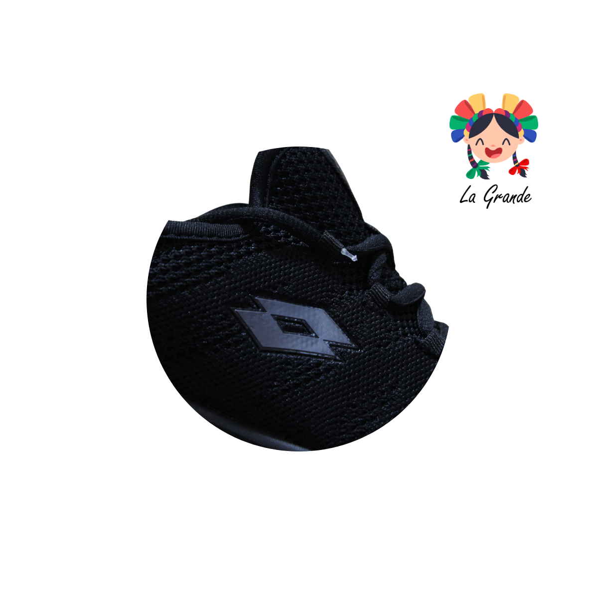 H9252 LOTTO Negro Negro Tenis Deportivo para Dama y Joven