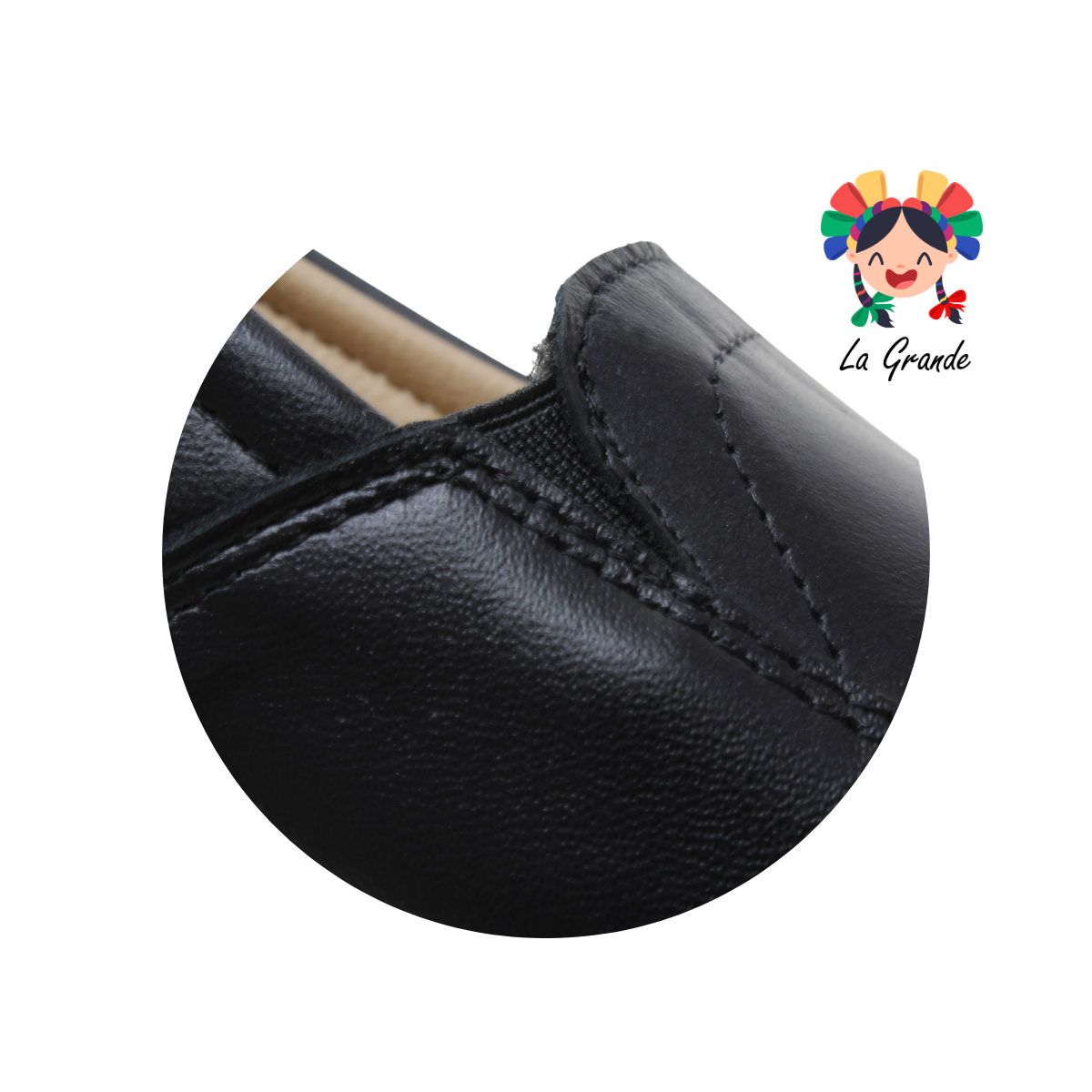 501 DULCE DAMITA Negro Piel Zapato Casual para Dama