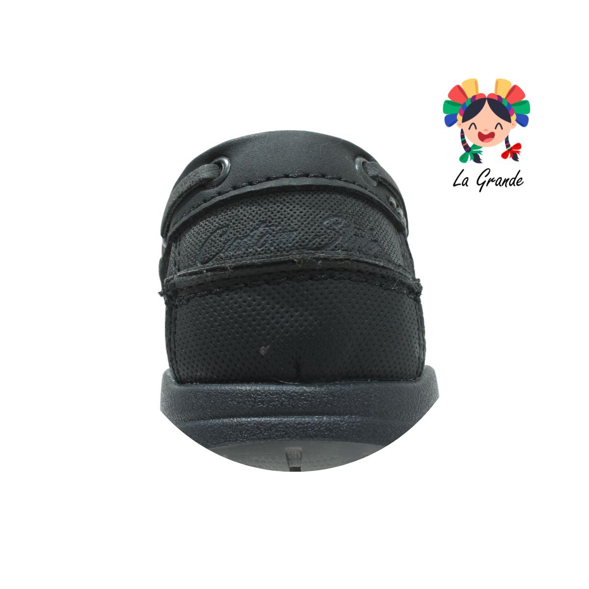 3350 CUSTOM Negro Gris Sint Zapato Casual tipo Mocasín para Joven