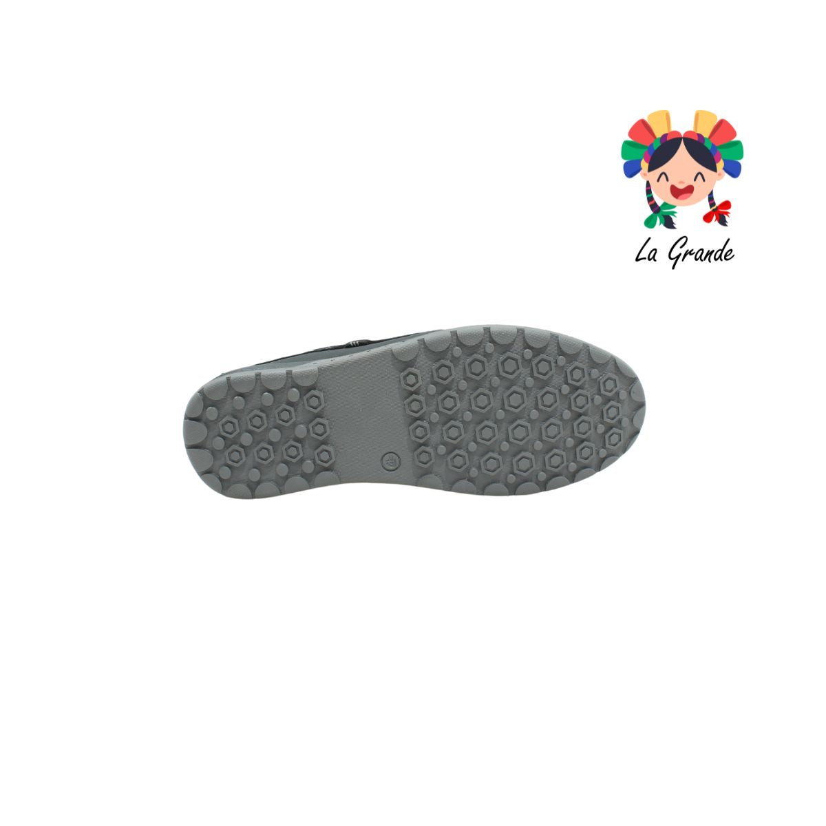 3350 CUSTOM Negro Gris Sint Zapato Casual tipo Mocasín para Joven