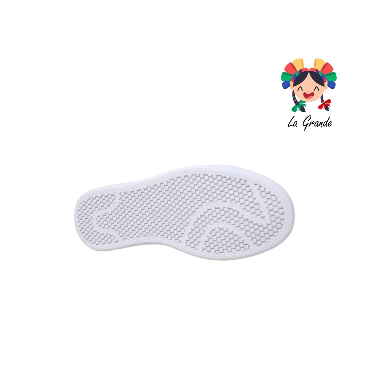 335 H-GROSS Blanco Blanco Piel Tenis Escolar para Dama y Joven