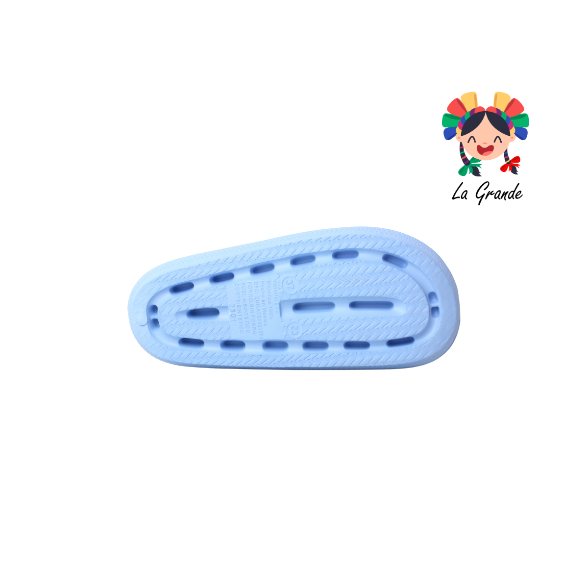 2301 XTB Liso Multicolor Sandalia Sintético de Baño o Playa para Dama