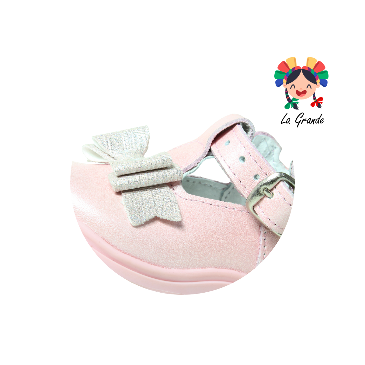 339 WIZZYZ Rosa Nacarado Zapato Casual para Bebé