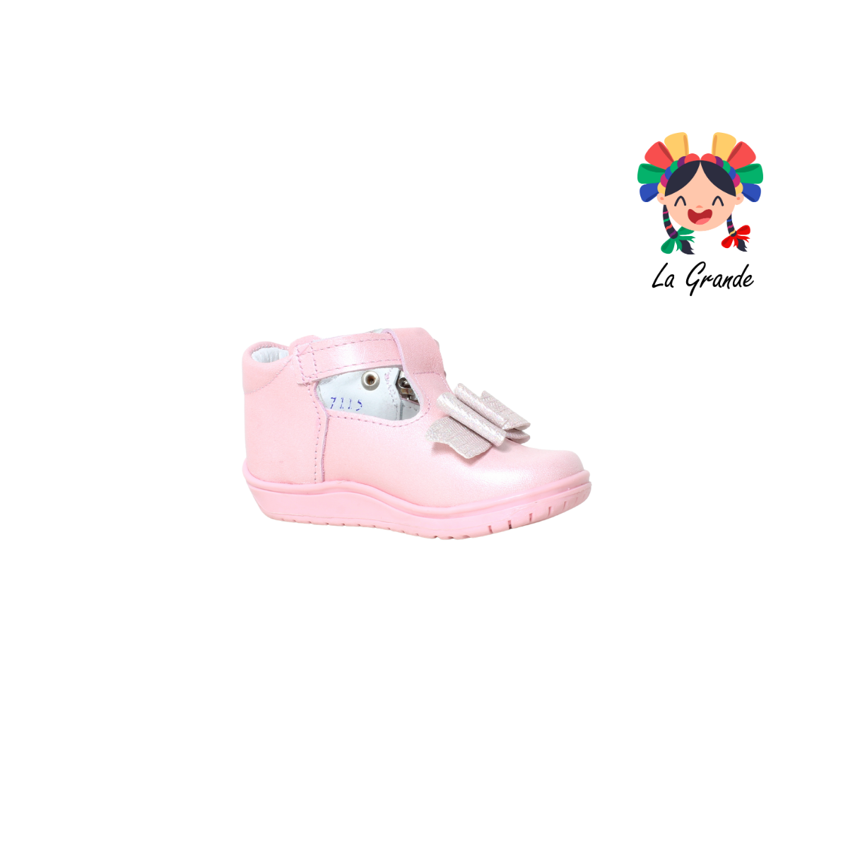 339 WIZZYZ Rosa Nacarado Zapato Casual para Bebé