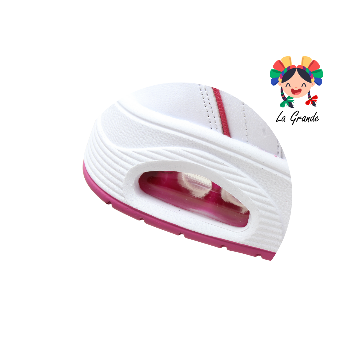 340 H-GROSS Blanco Bugambilia Tenis Deportivo con Válvula para Dama