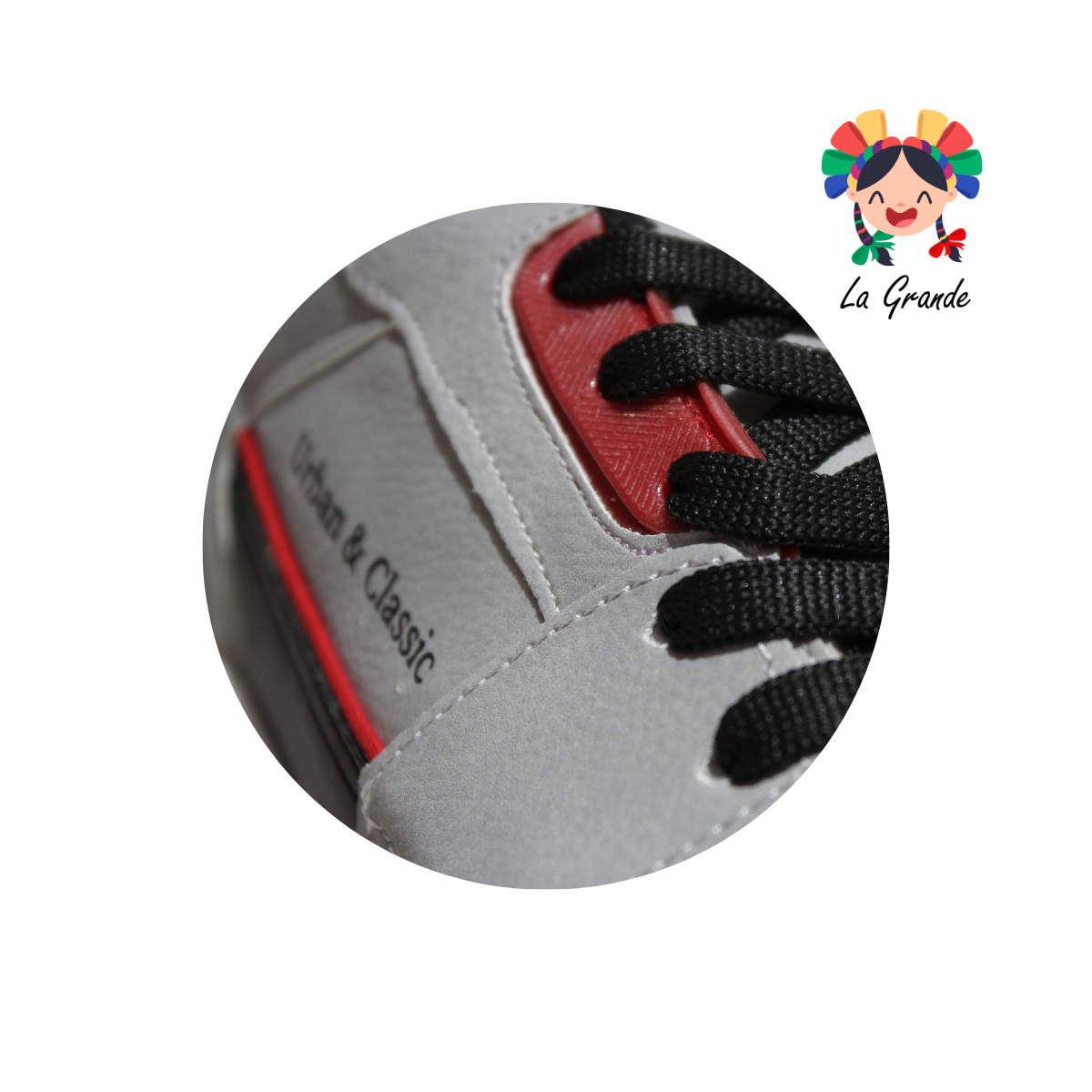 340 H-GROSS Gris Ngo Rojo Tenis Deportivo con Válvula para Caballero